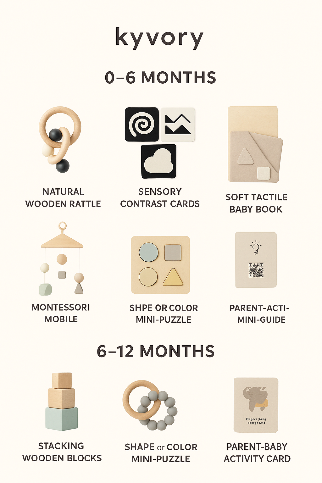 Natural Wooden Rattle